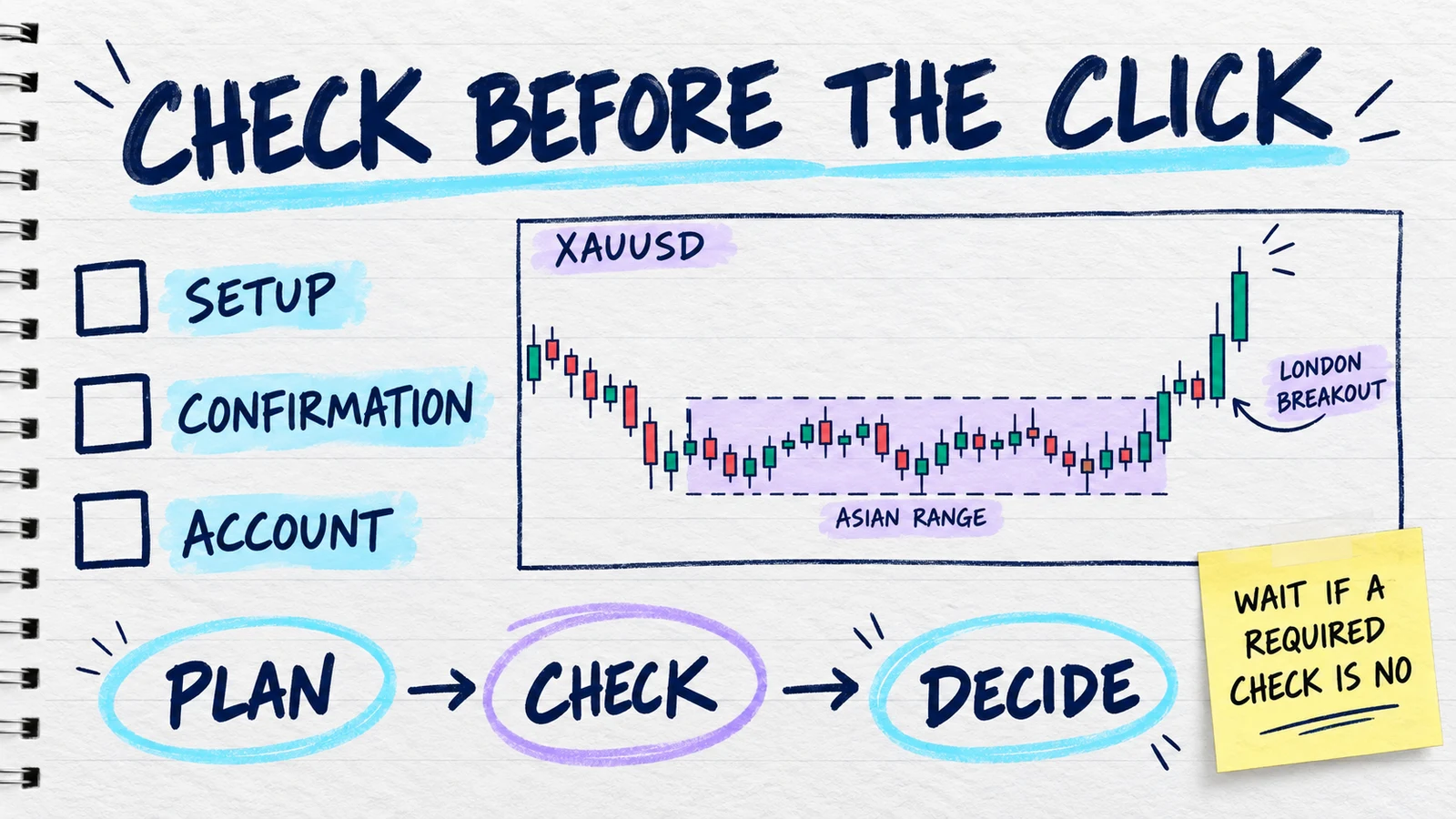 Detailed List Example Trading Discipline Checklist for Prop Firm Traders | PropLogAI Blog